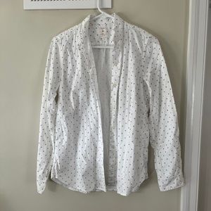GAP Button-Up Shirt with blue squares